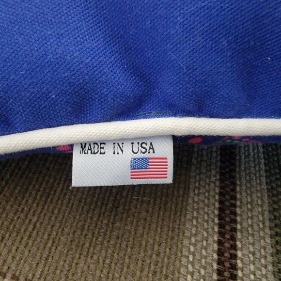 Disney Cruise Line Made In The USA Blue Pillow Festival Throw Pillow Comfort - Picture 3 of 7